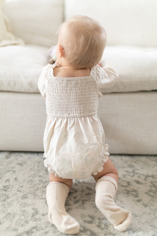 Baby Lani Romper in Cream