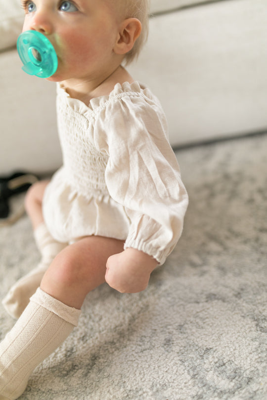 Baby Lani Romper in Cream