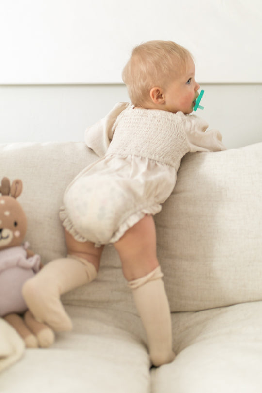 Baby Lani Romper in Cream