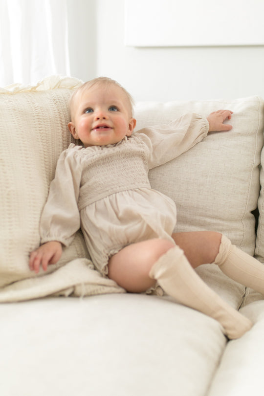 Baby Lani Romper in Cream