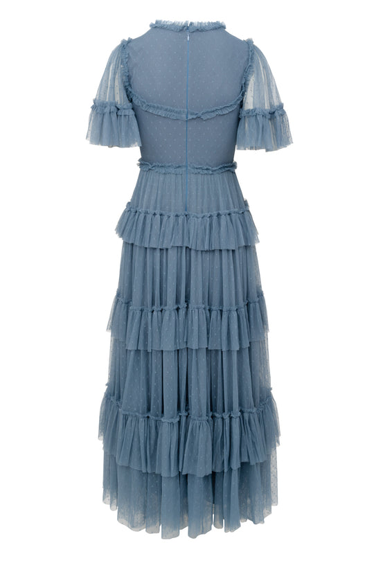 Whimsical Dress in Slate Blue