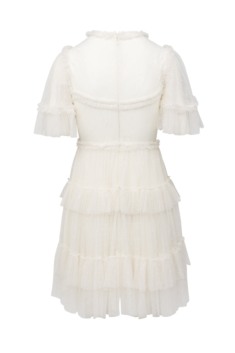 Short Whimsical Dress in White