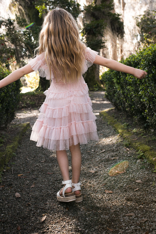 Mini Whimsical Dress in Blush