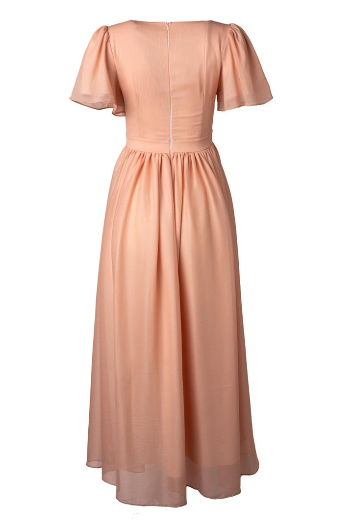 Abbie Dress in Apricot Crush-Adult