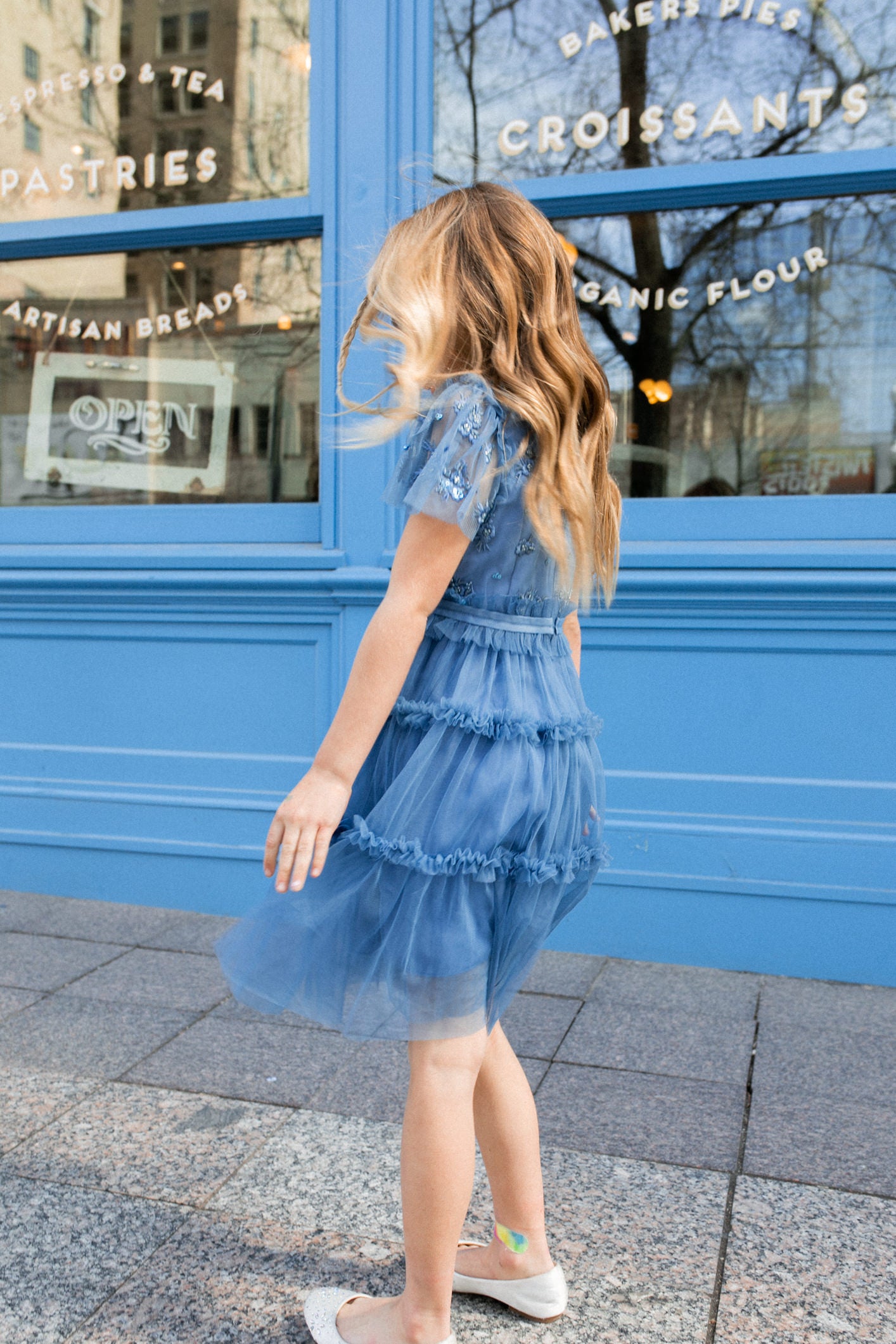 Mini Anastasia Dress in Tufts Blue - FINAL SALE