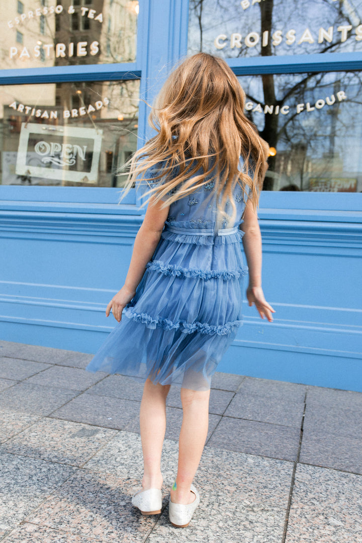Mini Anastasia Dress in Tufts Blue - FINAL SALE