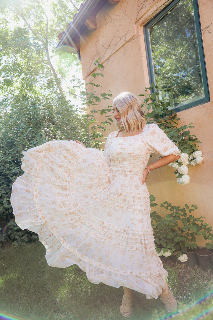 Aniston Dress in Cream - FINAL SALE