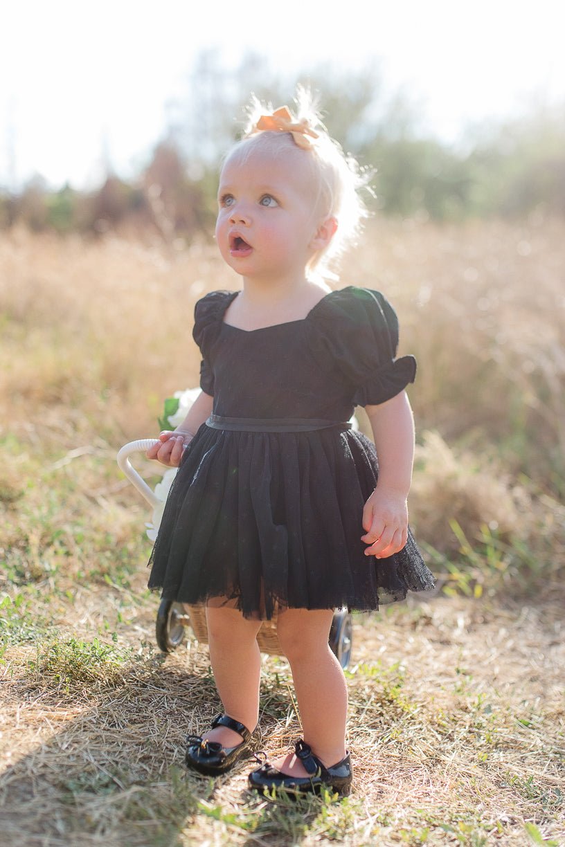 Baby Ballerina Matching Mom Dress in Black Ivy City Co