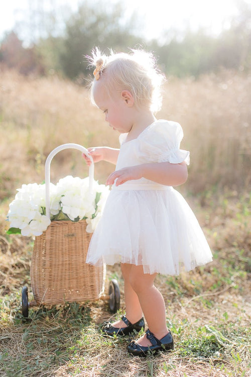Baby Ballerina Dress Set in White