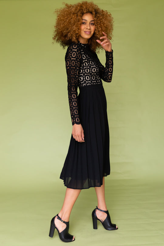 Arabella Lace Dress in Black