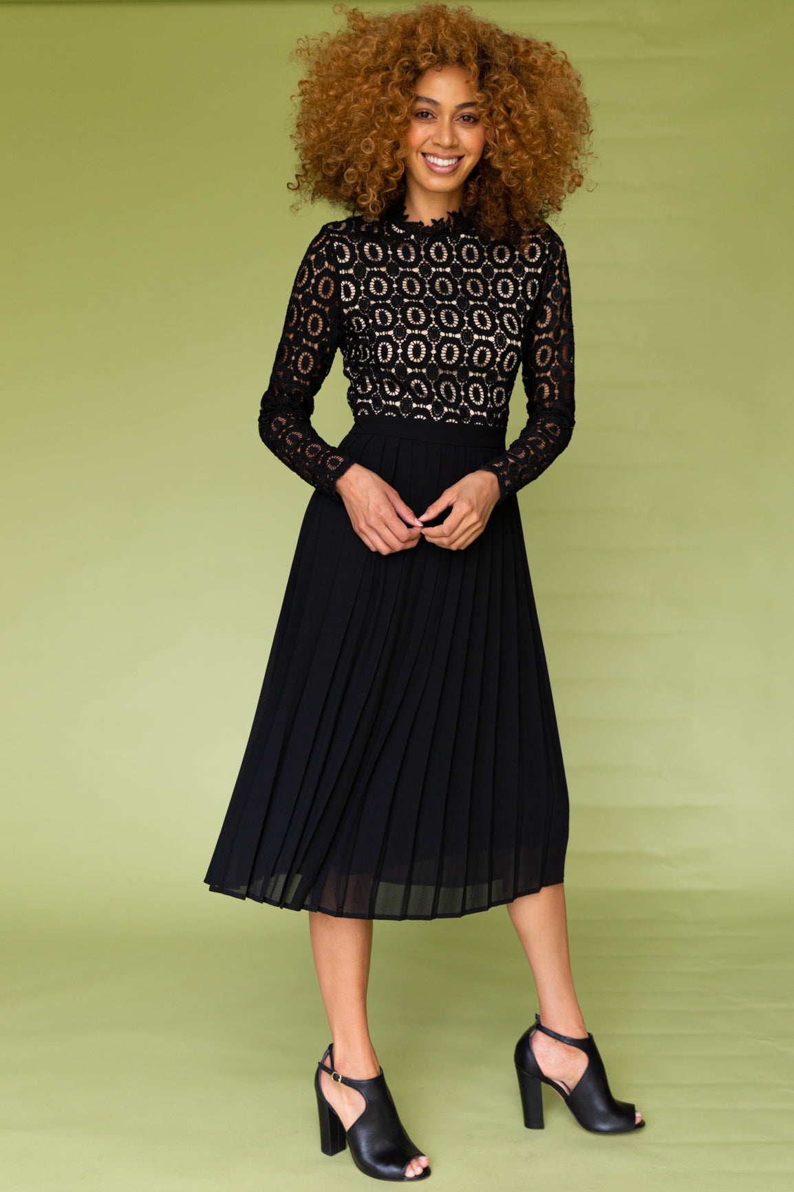 Arabella Lace Dress in Black