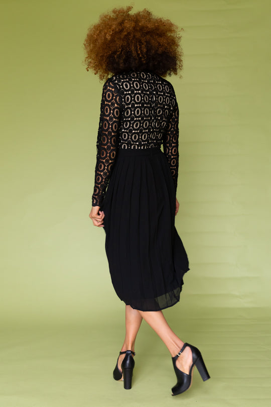 Arabella Lace Dress in Black