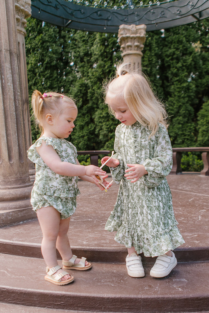 Baby Brynley Bloomer Set in Green - FINAL SALE