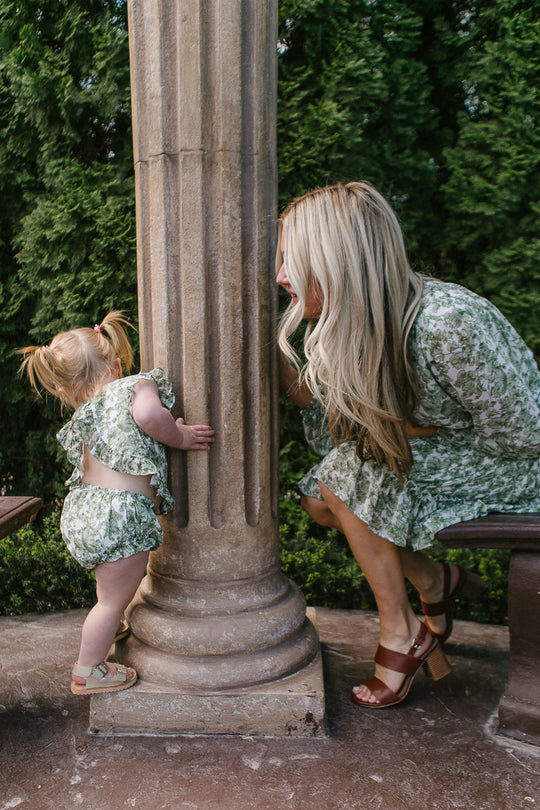 Baby Brynley Bloomer Set in Green