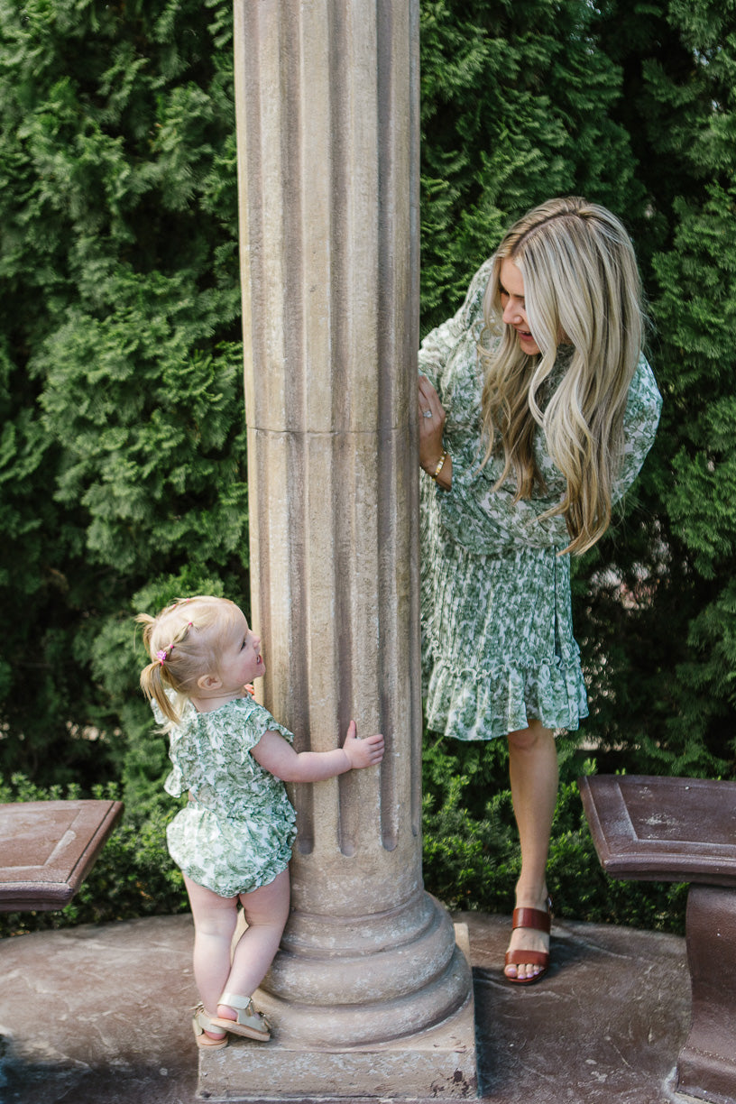 Baby Brynley Bloomer Set in Green