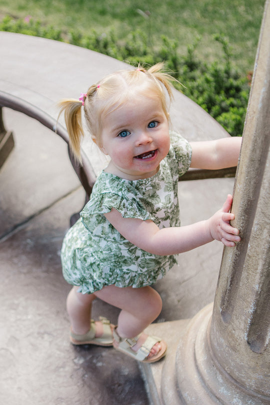 Baby Brynley Bloomer Set in Green