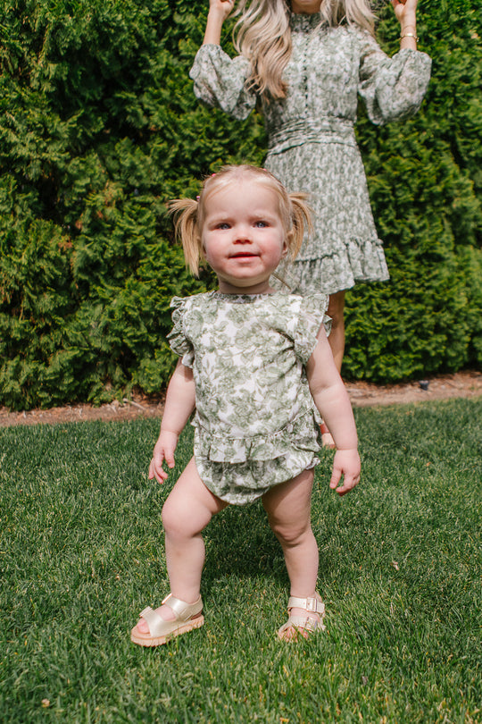 Baby Brynley Bloomer Set in Green