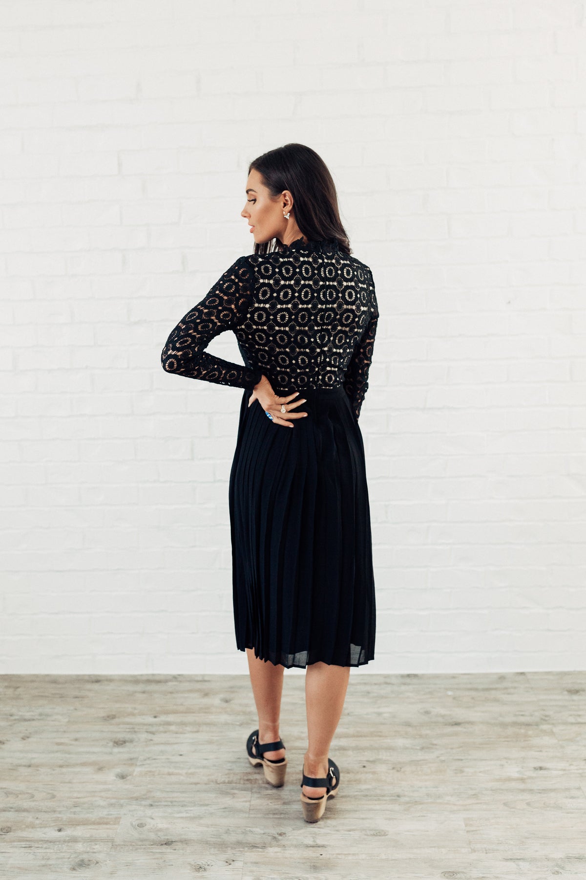 Arabella Lace Dress in Black