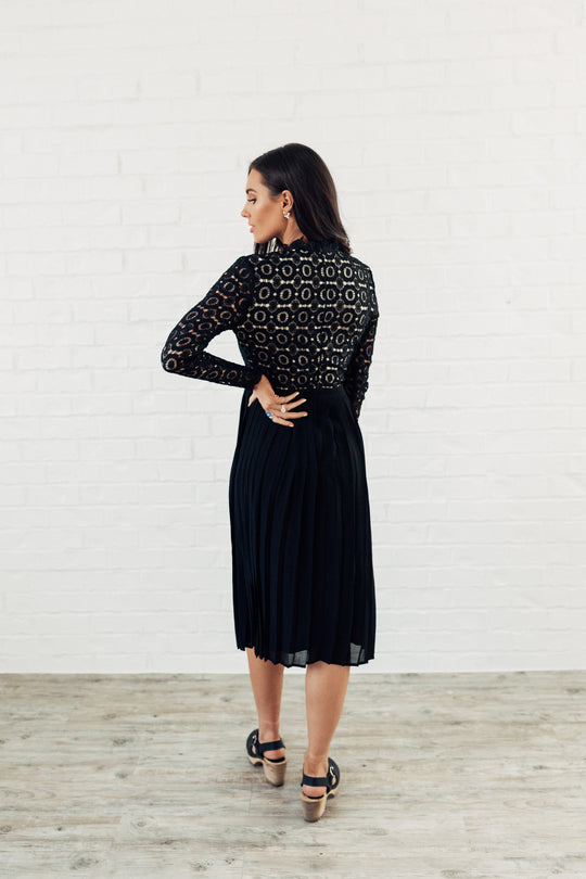 Arabella Lace Dress in Black