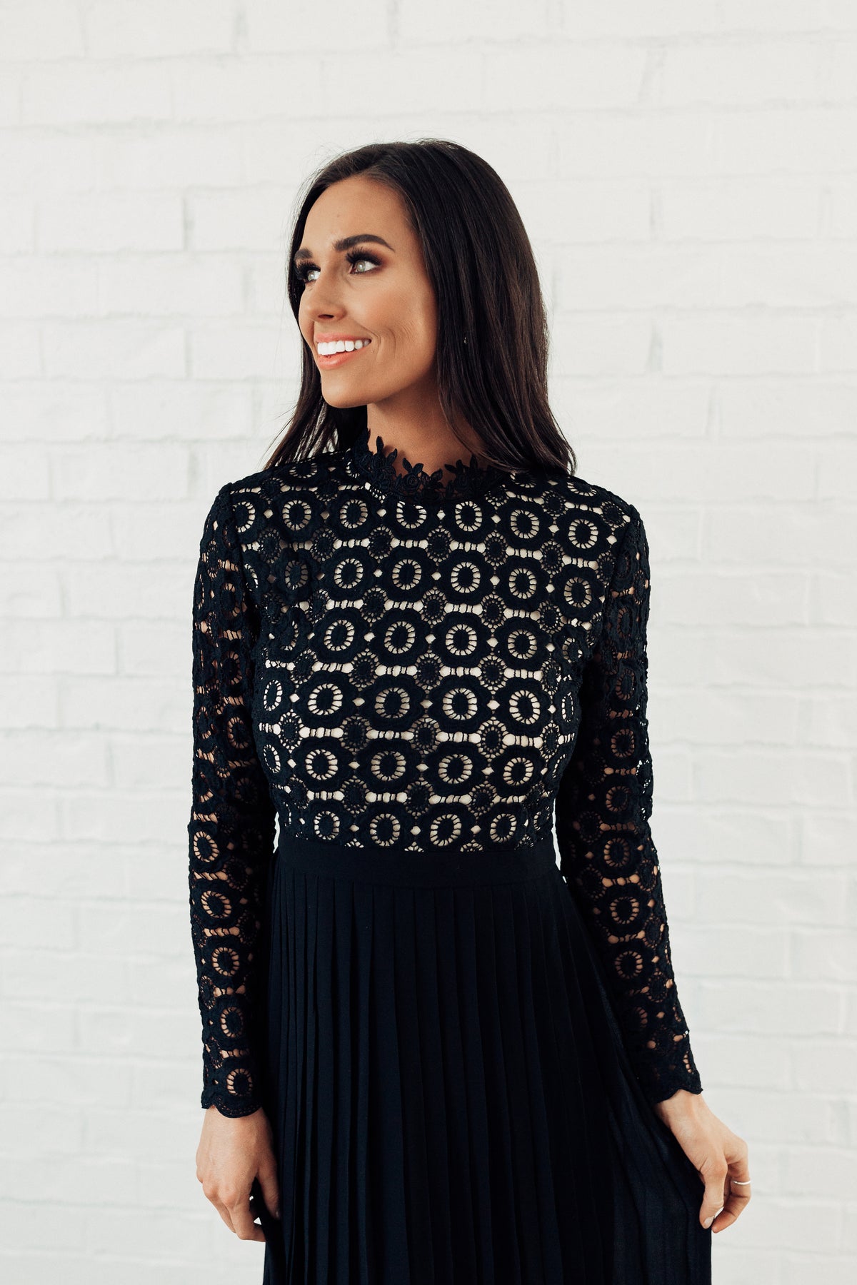 Arabella Lace Dress in Black