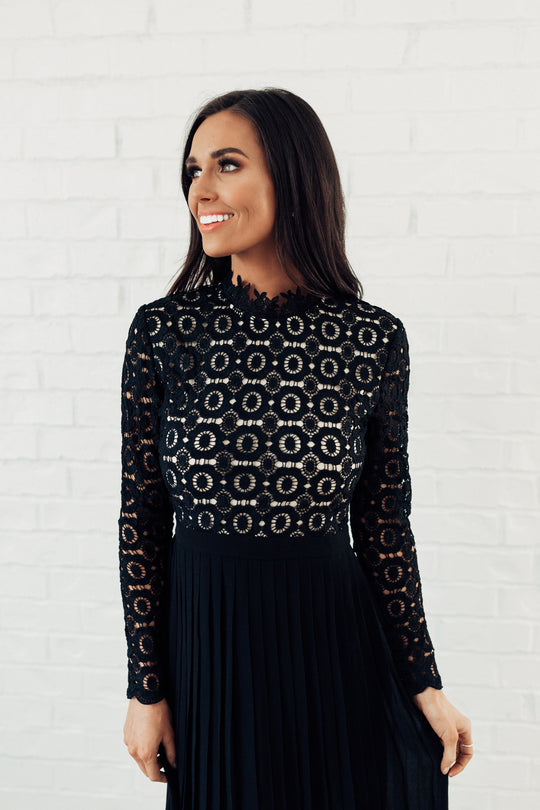 Arabella Lace Dress in Black