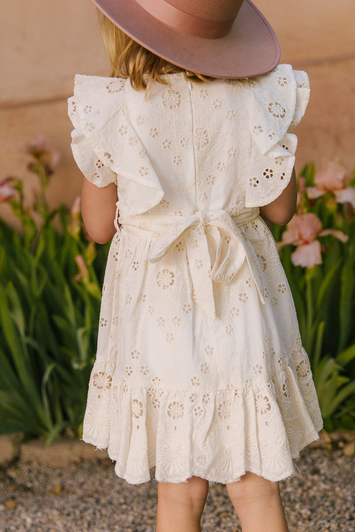 Mini Clary Dress in Cream Eyelet