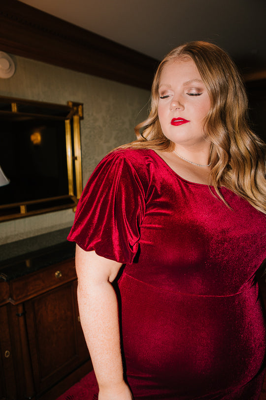 Cleo Maxi Dress in Wine