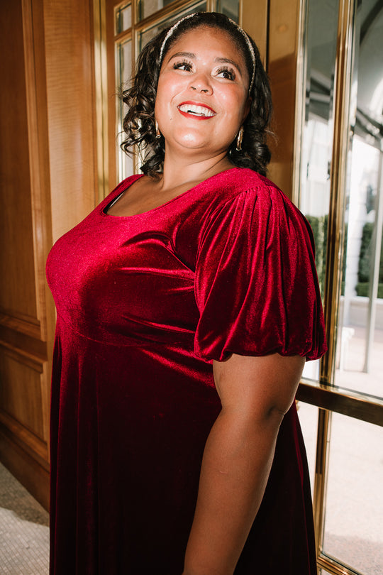 Cleo Dress in Wine