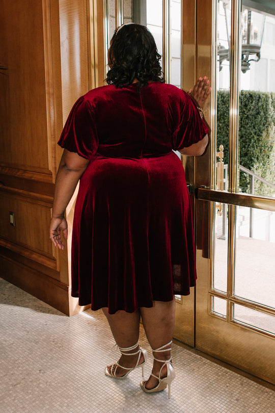Cleo Dress in Wine