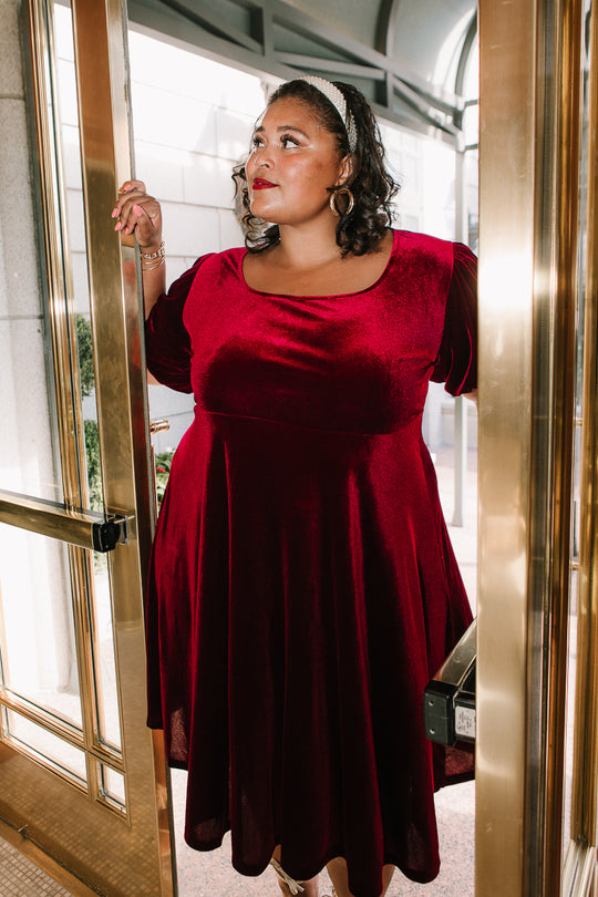 Cleo Dress in Wine