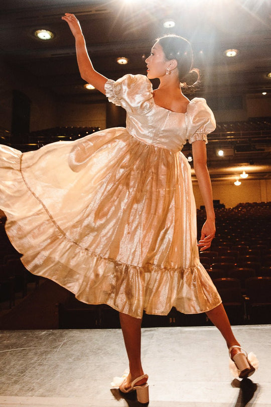 Coco Dress in Gold - FINAL SALE-Adult