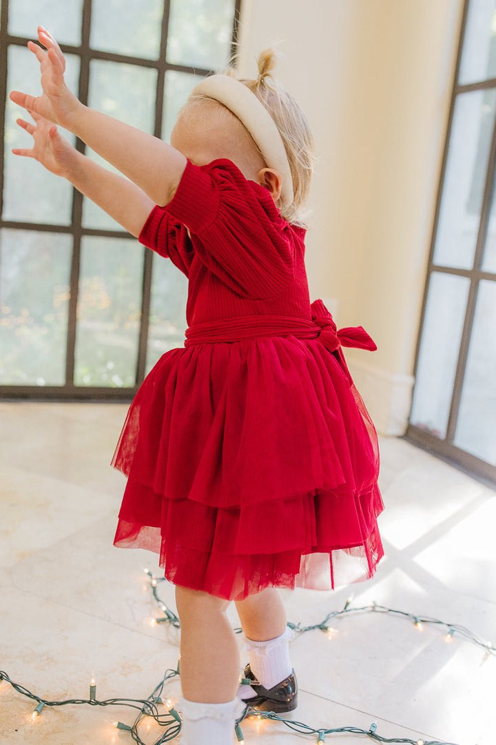 Baby Cosette Dress Set in Red - FINAL SALE-Baby