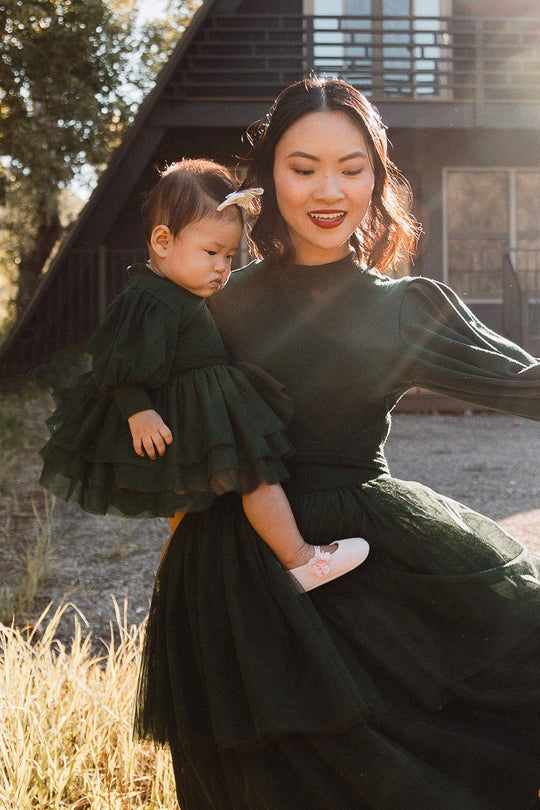 Baby Cosette Dress Set in Green - FINAL SALE-Baby
