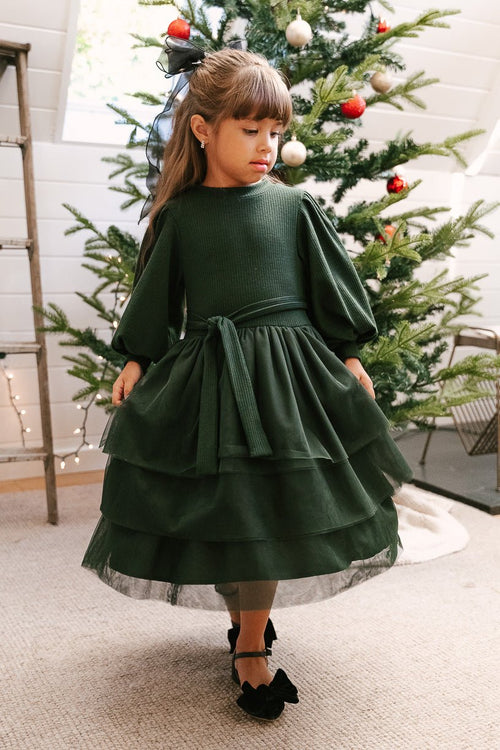 Mini Cosette Dress in Green - FINAL SALE
