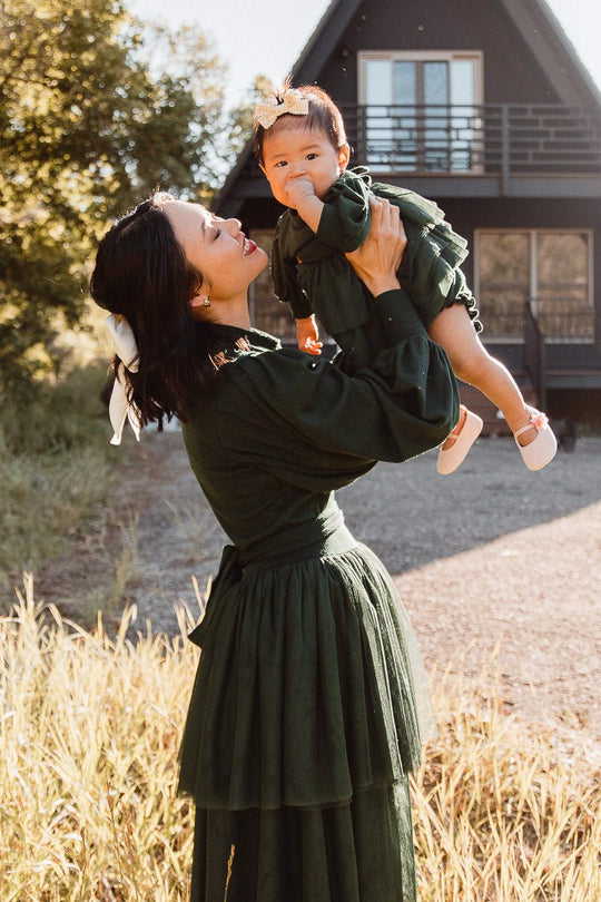 Baby Cosette Dress Set in Green - FINAL SALE-Baby