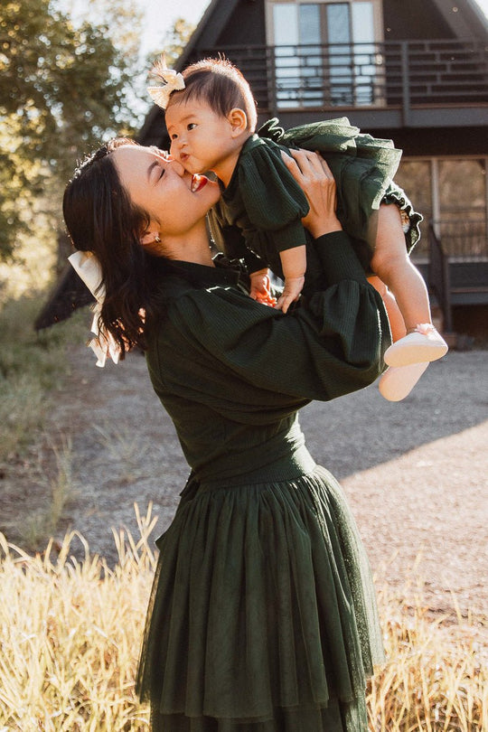 Baby Cosette Dress Set in Green - FINAL SALE-Baby