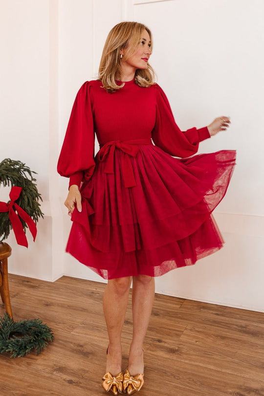 Short Cosette Dress in Red - FINAL SALE-Adult