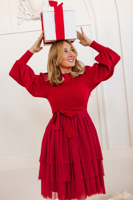 Short Cosette Dress in Red - FINAL SALE-Adult
