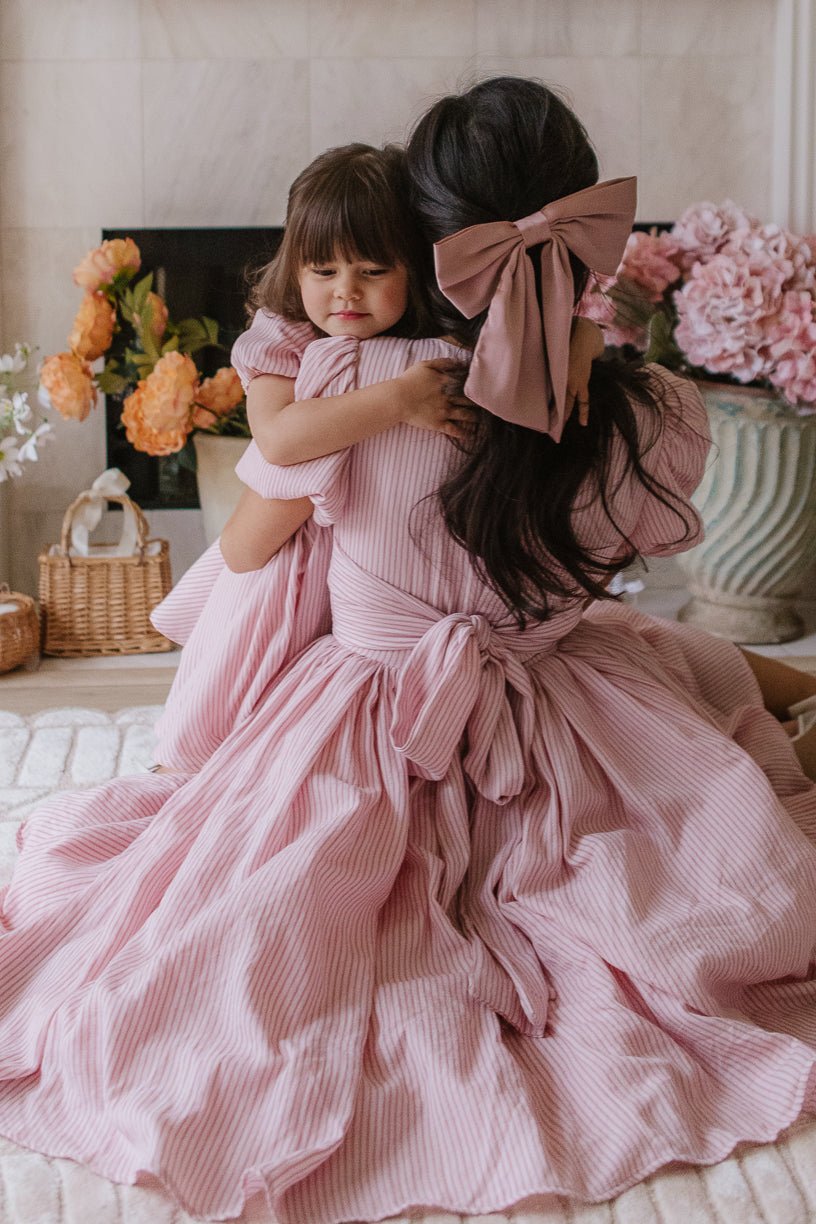 Mini Cupcake Dress in Pink Stripe-Mini