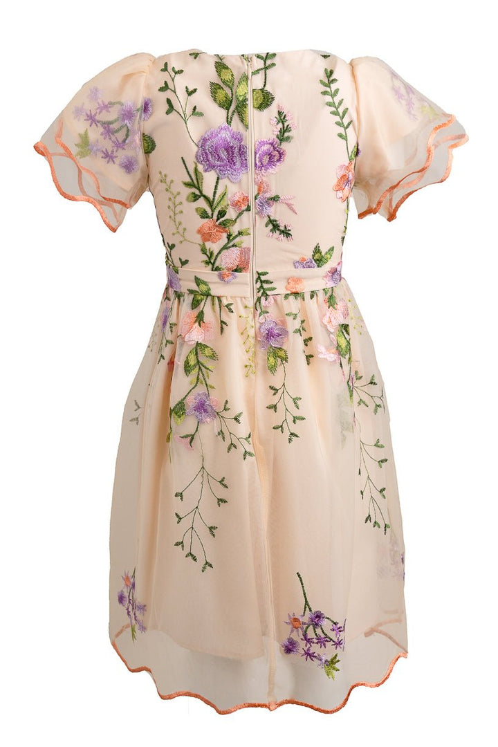 Mini Flora Dress in Pastels-Mini