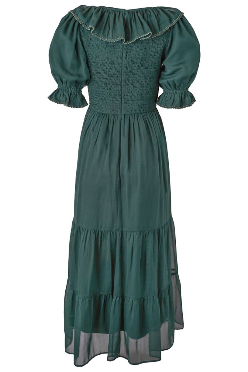 Gracie Dress in Emerald Chiffon - FINAL SALE-Adult