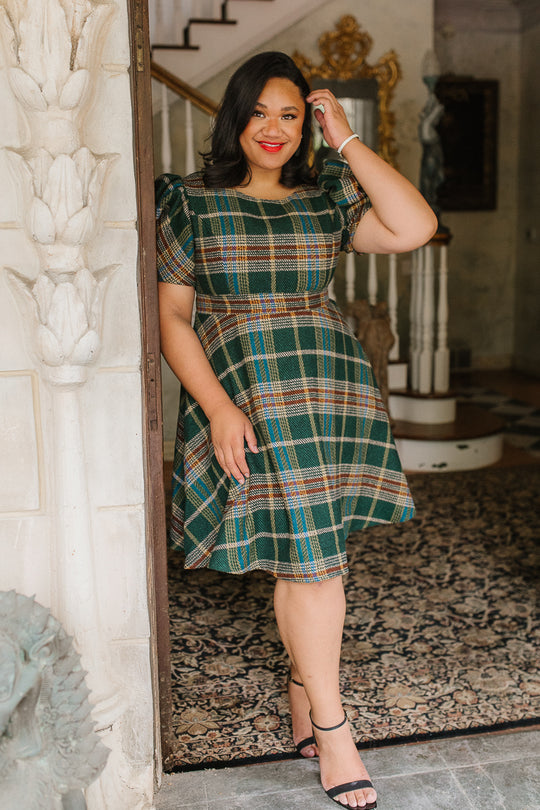 Holly Plaid Flare Dress