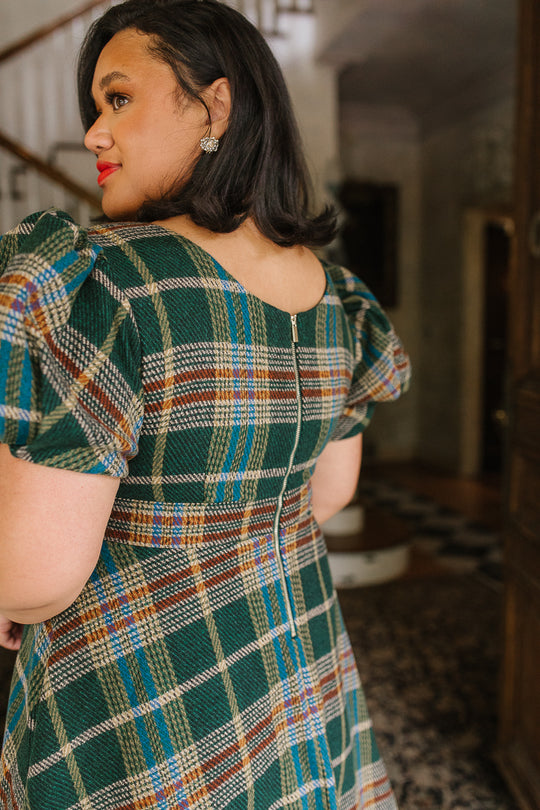 Holly Plaid Flare Dress