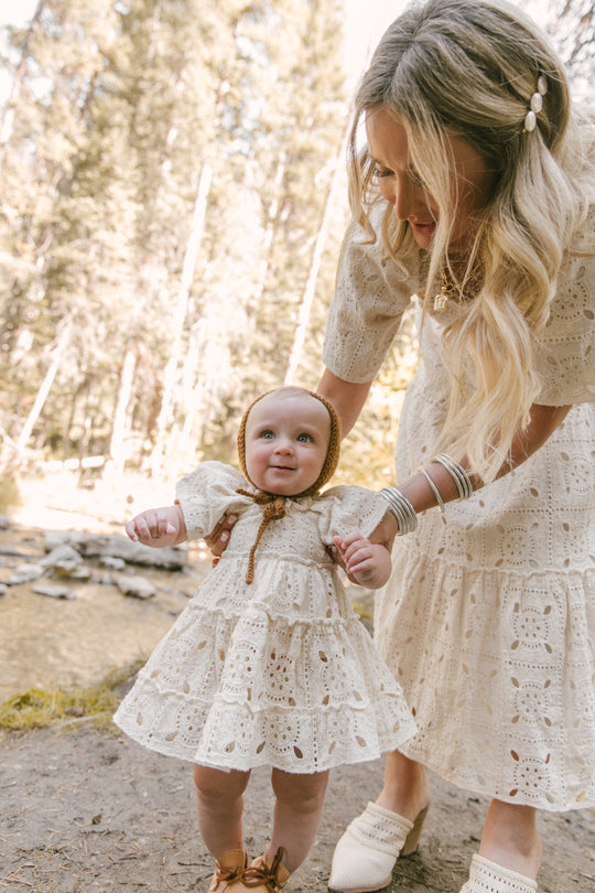Baby Etta Embroidered Lace Dress Set