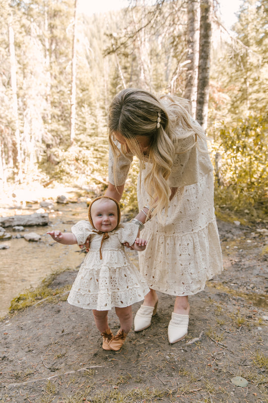 Baby Etta Embroidered Lace Dress Set