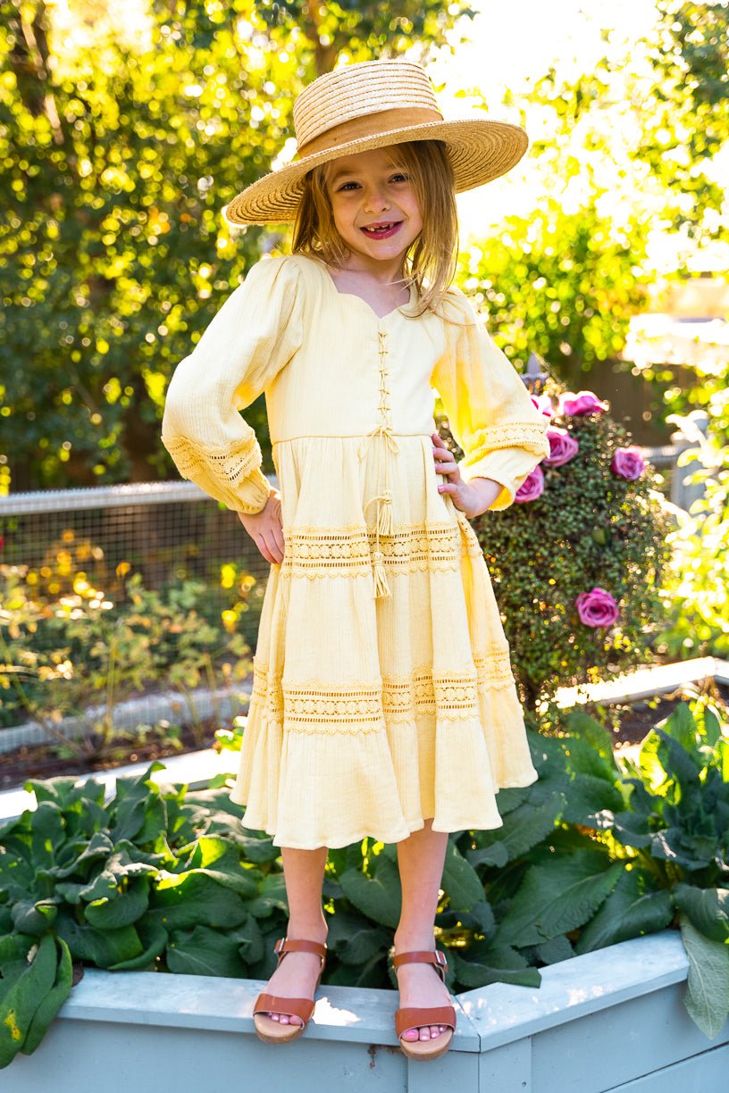 Mini Joella Dress in Yellow-Mini