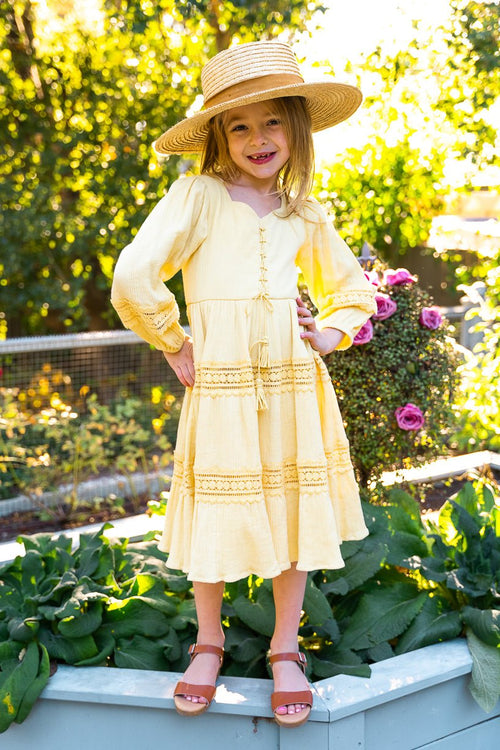 Mini Joella Dress in Yellow - FINAL SALE