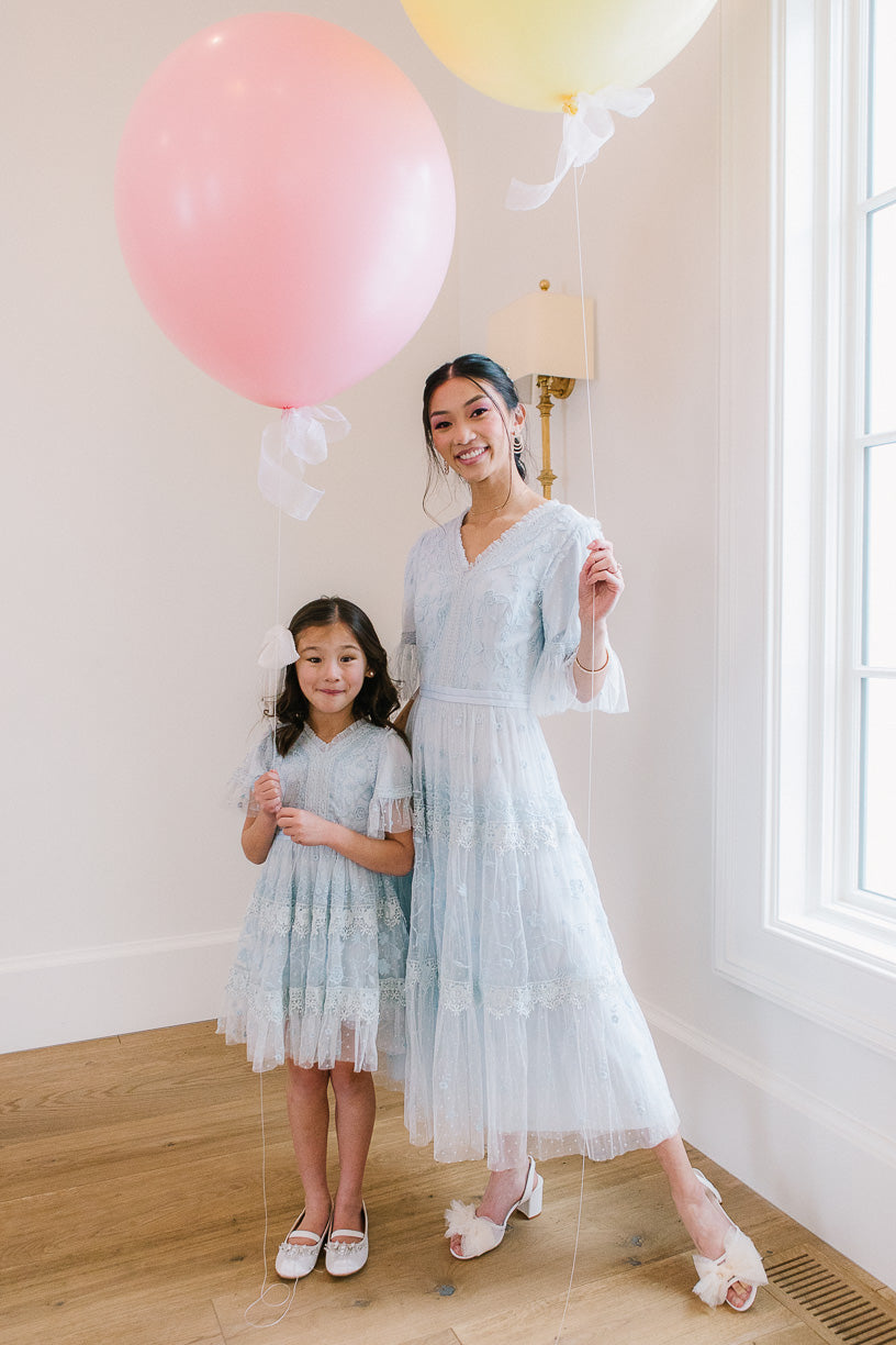 Mini Jules Dress in Baby Blue - FINAL SALE