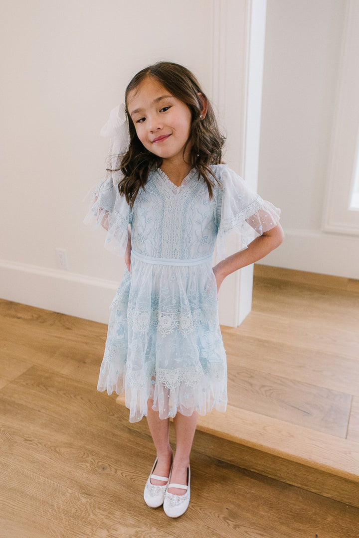 Mini Jules Dress in Baby Blue - FINAL SALE