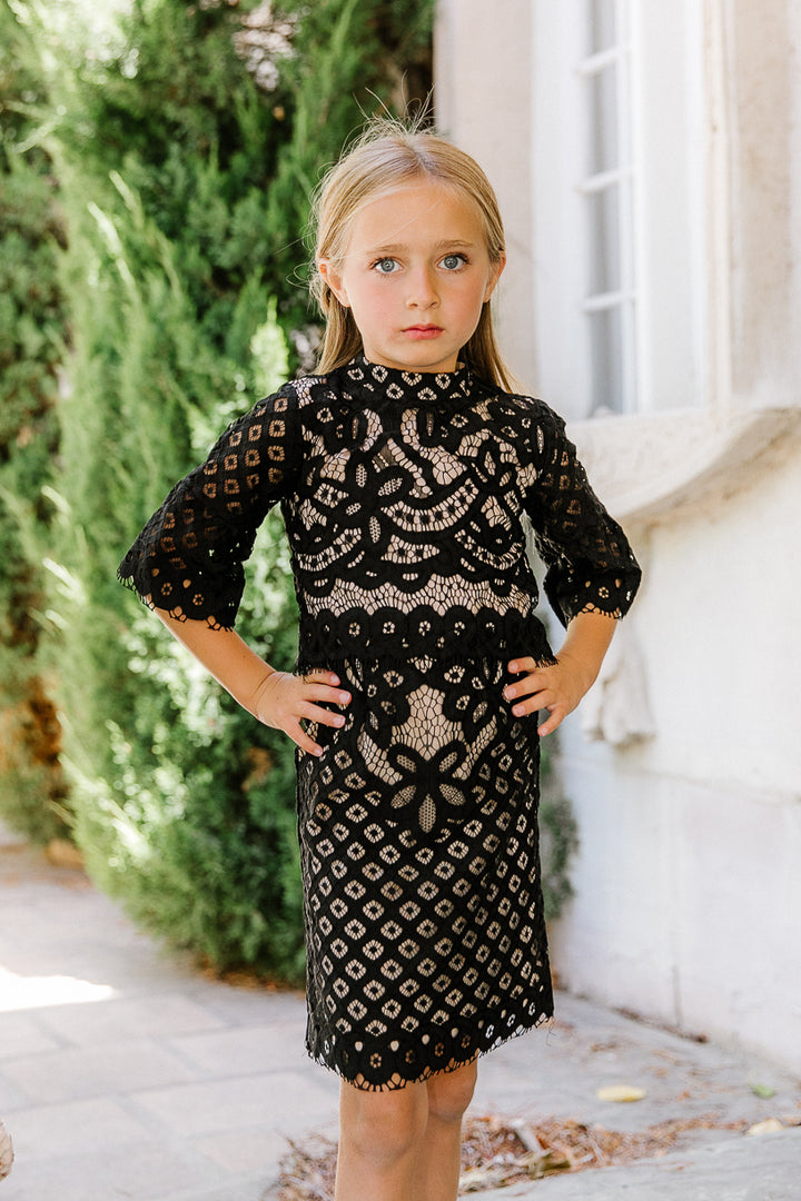 Mini Lacey Dress in Black - FINAL SALE